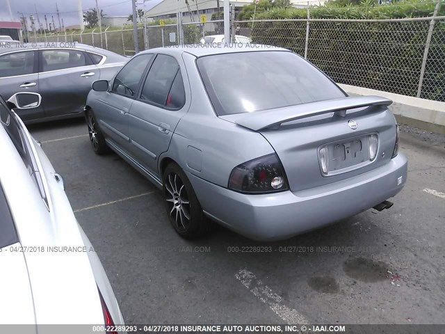 3N1AB51D44L473019 - 2004 NISSAN SENTRA SE-R SPEC V GRAY photo 3