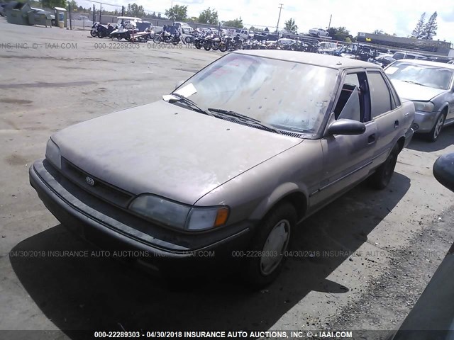 1Y1SK5463NZ001172 - 1992 GEO PRIZM LSI BEIGE photo 2