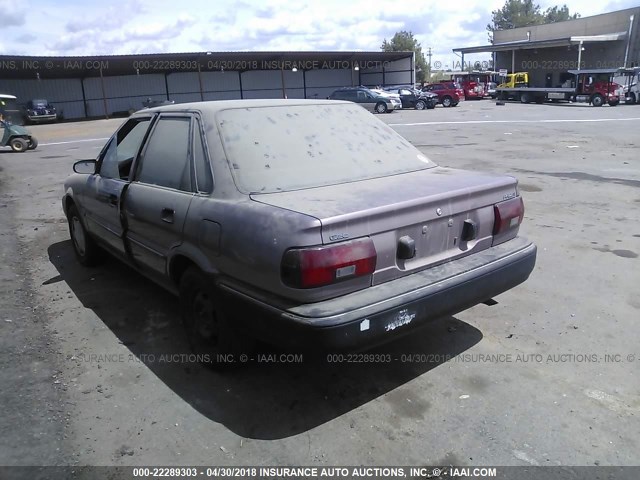 1Y1SK5463NZ001172 - 1992 GEO PRIZM LSI BEIGE photo 3