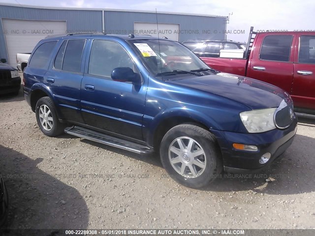 5GADT13S242349667 - 2004 BUICK RAINIER CXL BLUE photo 1