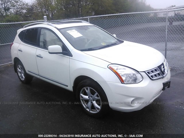 JN8AS5MT2BW179811 - 2011 NISSAN ROGUE S/SV/KROM WHITE photo 1