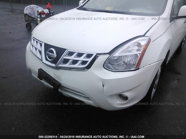 JN8AS5MT2BW179811 - 2011 NISSAN ROGUE S/SV/KROM WHITE photo 6