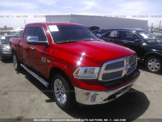 1C6RR7PT7DS725523 - 2013 RAM 1500 LONGHORN RED photo 1