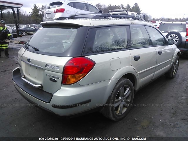 4S4BP61C177344904 - 2007 SUBARU LEGACY OUTBACK 2.5I GOLD photo 4