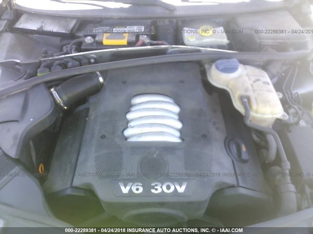 WVWWH63B83E165627 - 2003 VOLKSWAGEN PASSAT GLX 灰色 照片 10