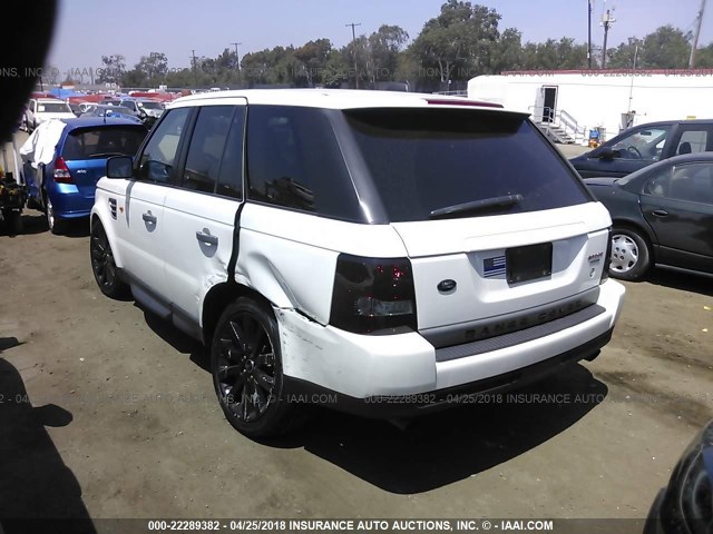 SALSH23426A971301 - 2006 LAND ROVER RANGE ROVER SPORT SUPERCHARGED WHITE photo 3