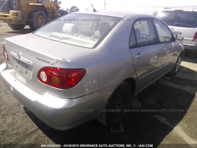 1NXBR32E93Z076544 - 2003 TOYOTA COROLLA CE/LE/S BEIGE photo 4