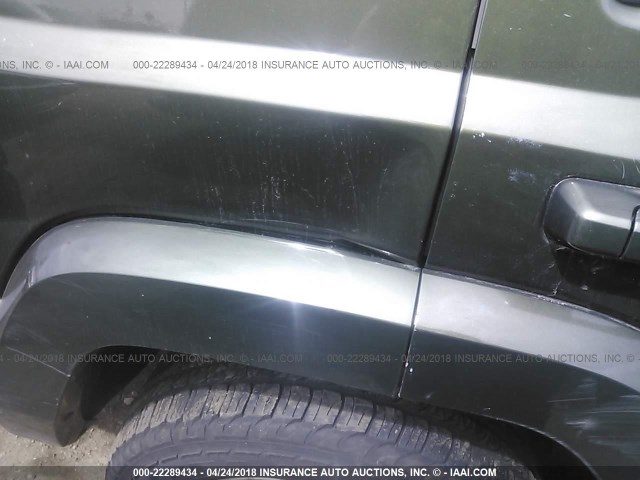 1J8HG48K97C511381 - 2007 JEEP COMMANDER GREEN photo 6
