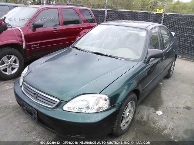 2HGEJ6616YH539561 - 2000 HONDA CIVIC SE GREEN photo 2