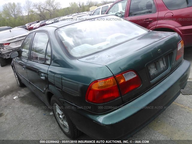 2HGEJ6616YH539561 - 2000 HONDA CIVIC SE GREEN photo 3