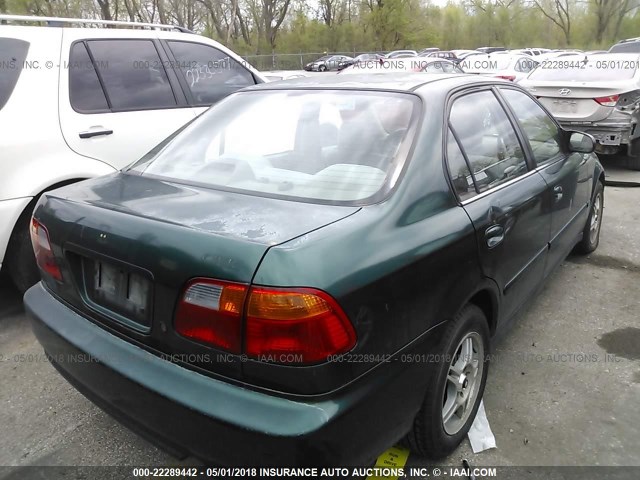 2HGEJ6616YH539561 - 2000 HONDA CIVIC SE GREEN photo 4