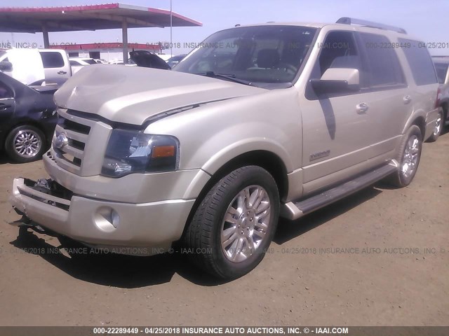 1FMFU19537LA30360 - 2007 FORD EXPEDITION LIMITED GOLD photo 2