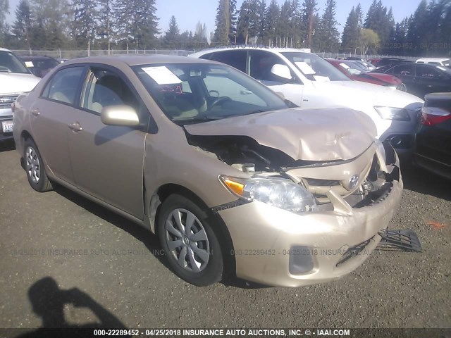 2T1BU4EE2BC634167 - 2011 TOYOTA COROLLA S/LE GOLD photo 1