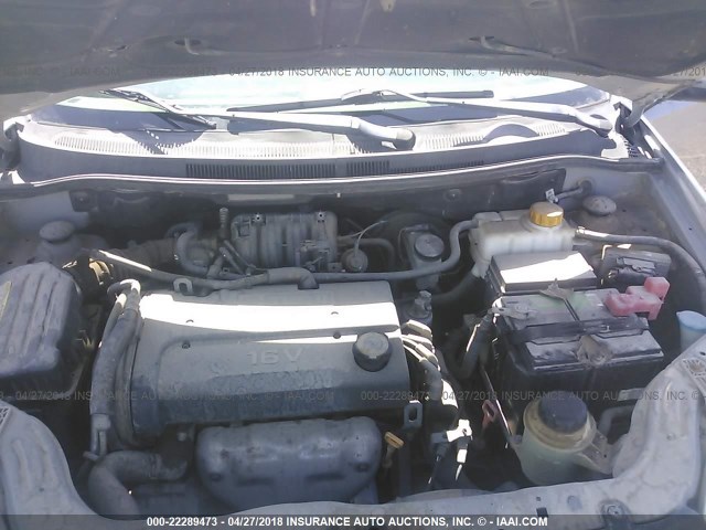 KL1TD566X7B069942 - 2007 CHEVROLET AVEO LS SILVER photo 10