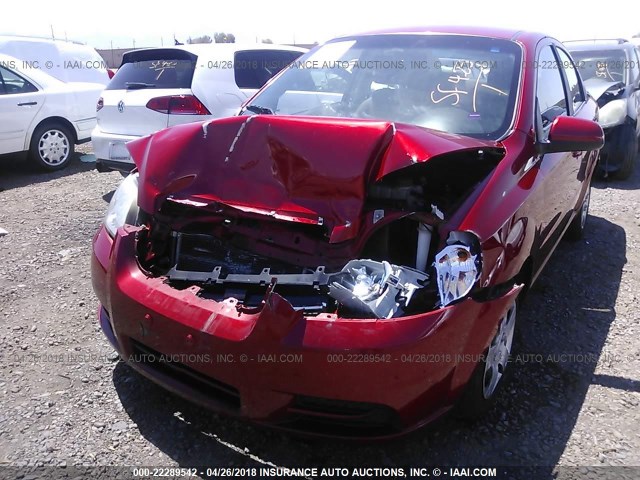 KL1TD5DE5AB092269 - 2010 CHEVROLET AVEO LS/LT 红色 照片 6