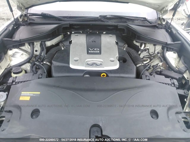 JN1BY1AR6BM371277 - 2011 INFINITI M37 X WHITE photo 10