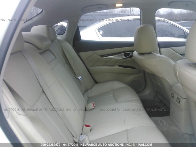 JN1BY1AR6BM371277 - 2011 INFINITI M37 X WHITE photo 8