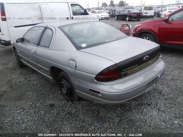 2G1WW12M9V9287133 - 1997 CHEVROLET MONTE CARLO LS Қоңыр фото 3