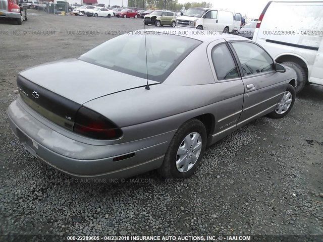 2G1WW12M9V9287133 - 1997 CHEVROLET MONTE CARLO LS Қоңыр фото 4