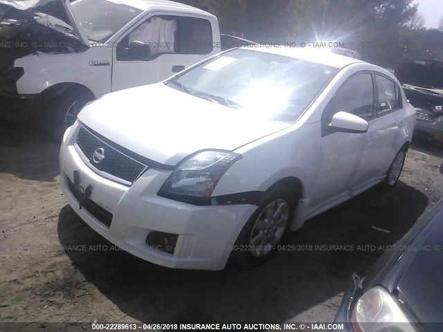 3N1AB6AP0AL688022 - 2010 NISSAN SENTRA 2.0/2.0S/SR/2.0SL WHITE photo 2