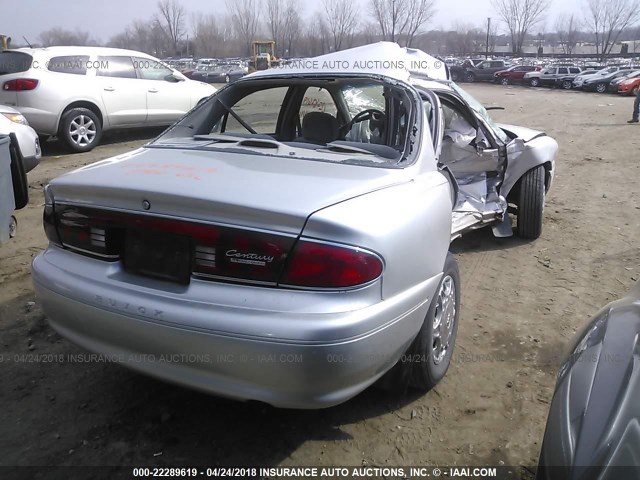 2G4WS52J821179222 - 2002 BUICK CENTURY CUSTOM GRAY photo 4