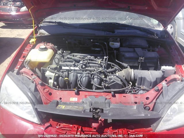 1FAHP37N27W241623 - 2007 FORD FOCUS ZX5/S/SE/SES 红色 照片 10