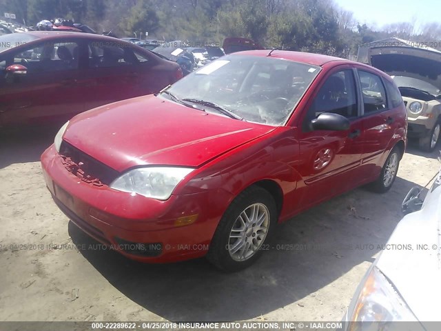 1FAHP37N27W241623 - 2007 FORD FOCUS ZX5/S/SE/SES 红色 照片 2