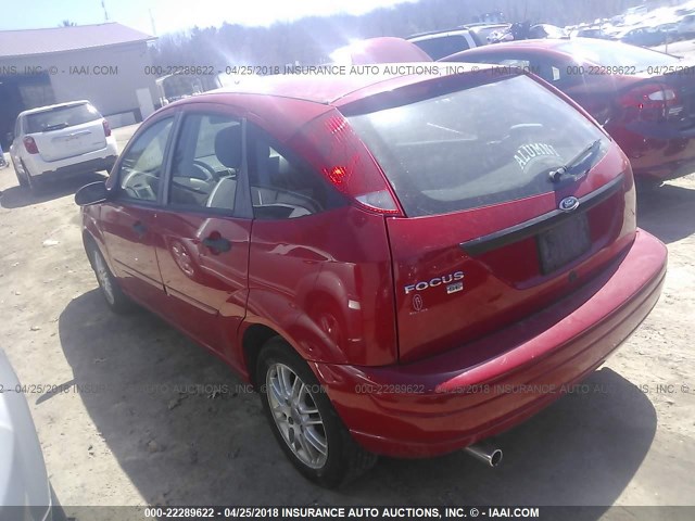 1FAHP37N27W241623 - 2007 FORD FOCUS ZX5/S/SE/SES 红色 照片 3
