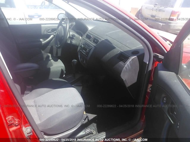 1FAHP37N27W241623 - 2007 FORD FOCUS ZX5/S/SE/SES 红色 照片 5