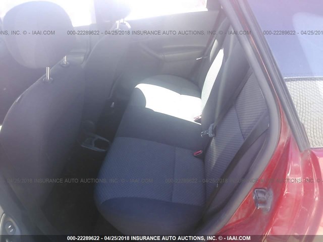 1FAHP37N27W241623 - 2007 FORD FOCUS ZX5/S/SE/SES 红色 照片 8