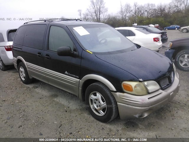 1GMDU03E3YD287475 - 2000 PONTIAC MONTANA BLUE photo 1