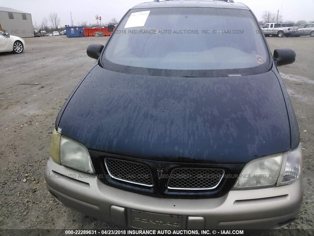 1GMDU03E3YD287475 - 2000 PONTIAC MONTANA BLUE photo 6