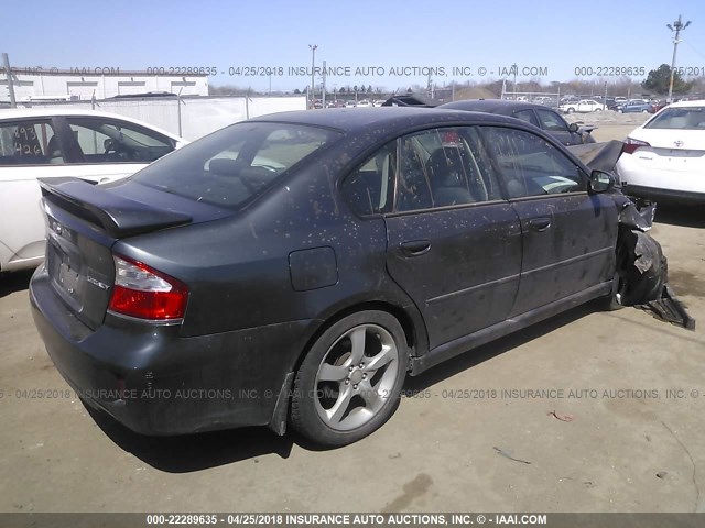 4S3BL616697229602 - 2009 SUBARU LEGACY 2.5I GRAY photo 4