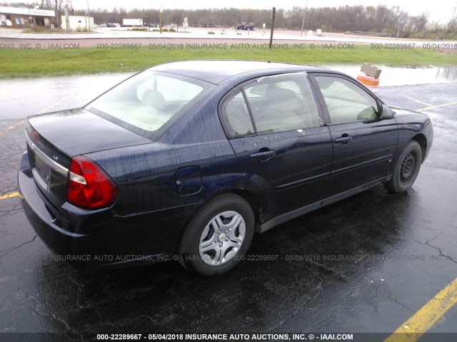 1G1ZS58F57F227773 - 2007 CHEVROLET MALIBU LS 蓝色 照片 4