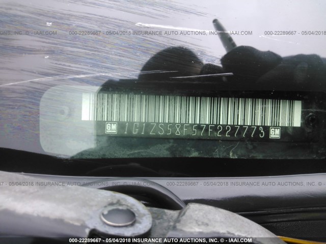 1G1ZS58F57F227773 - 2007 CHEVROLET MALIBU LS 蓝色 照片 9