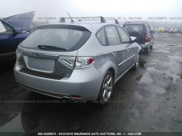 JF1GH63609H827995 - 2009 SUBARU IMPREZA OUTBACK SPORT SILVER photo 4