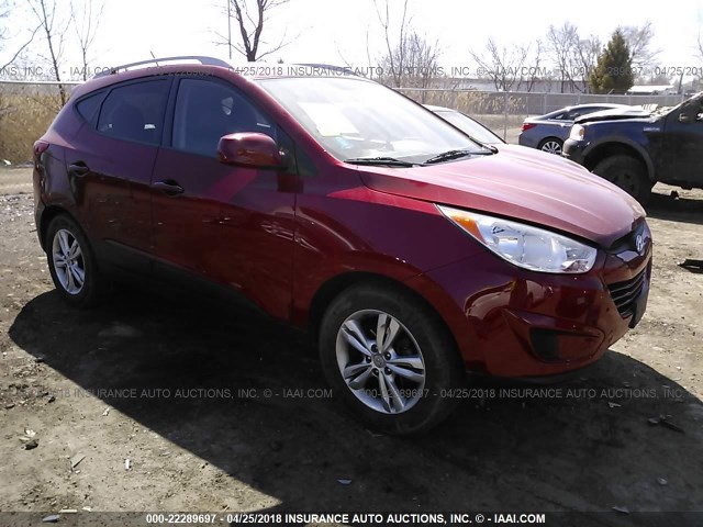 KM8JU3AC9BU264991 - 2011 HYUNDAI TUCSON GLS/LIMITED წითელი ფოტო 1