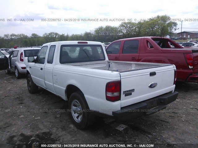 1FTYR14D07PA98606 - 2007 FORD RANGER SUPER CAB WHITE photo 3