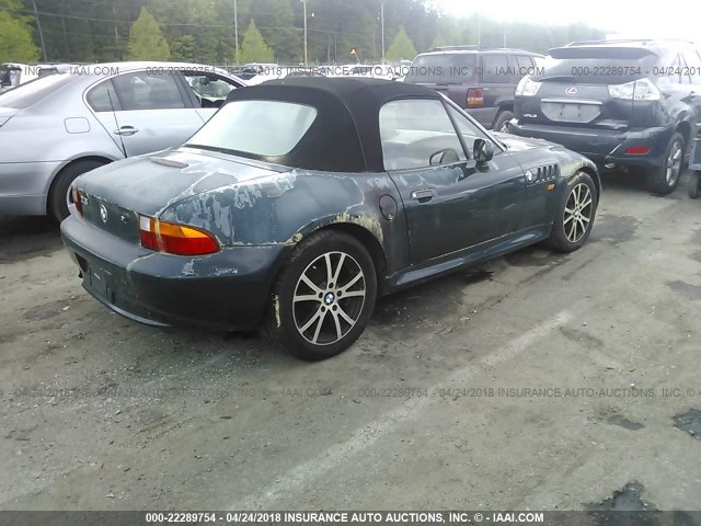 4USCJ3322WLC12315 - 1998 BMW Z3 2.8 GREEN photo 4