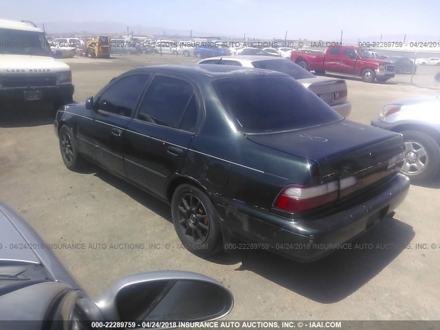 1NXBB02E4TZ490382 - 1996 TOYOTA COROLLA DX GREEN photo 3