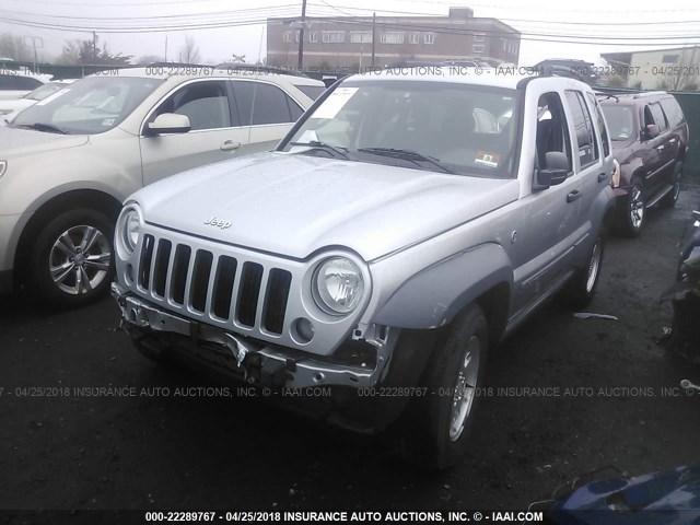 1J4GL48K65W677491 - 2005 JEEP LIBERTY SPORT 银色 照片 2