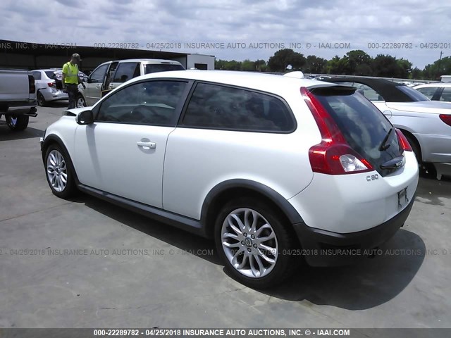 YV1MK672182053094 - 2008 VOLVO C30 T5 WHITE photo 3