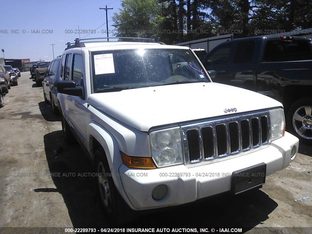 1J4RH4GKXAC115701 - 2010 JEEP COMMANDER SPORT WHITE photo 1