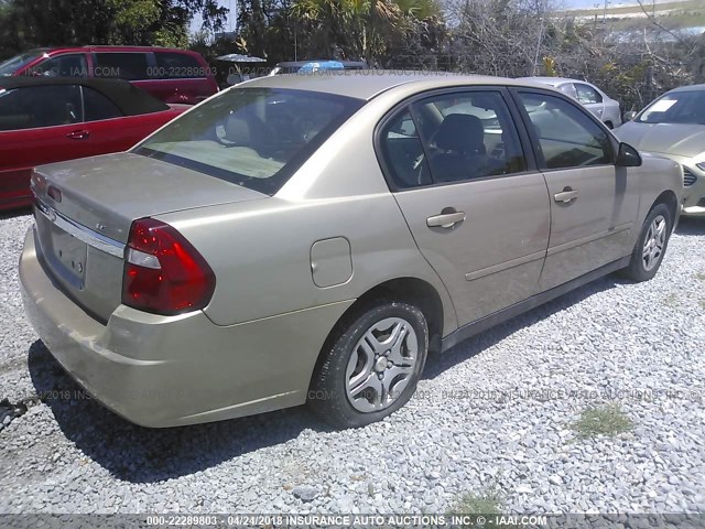 1G1ZS58F38F141735 - 2008 CHEVROLET MALIBU LS 金色 照片 4