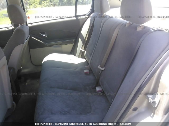 1G1ZS58F38F141735 - 2008 CHEVROLET MALIBU LS 金色 照片 8