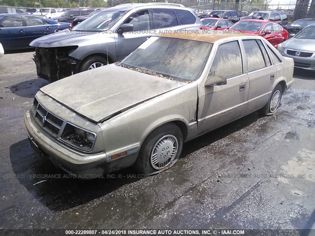 1B3BX48KXJN143447 - 1988 DODGE LANCER  GRAY photo 2