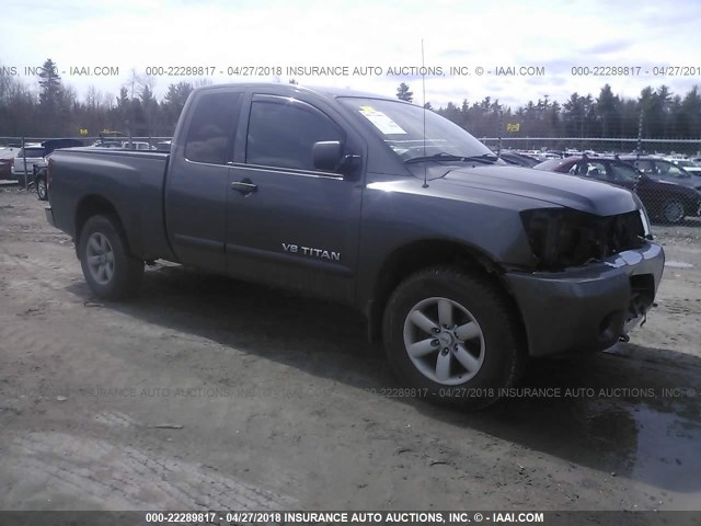 1N6AA0CJ8BN320658 - 2011 NISSAN TITAN S/SV/PRO-4X GRAY photo 1