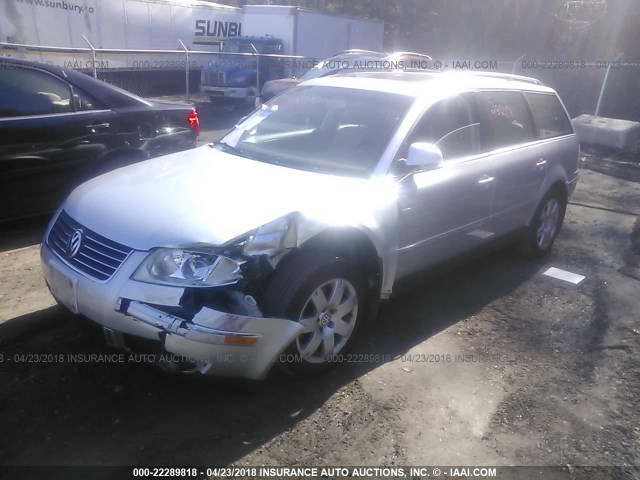 WVWCE63B75E137851 - 2005 VOLKSWAGEN PASSAT GLS TDI SILVER photo 2