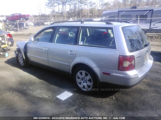 WVWCE63B75E137851 - 2005 VOLKSWAGEN PASSAT GLS TDI SILVER photo 3