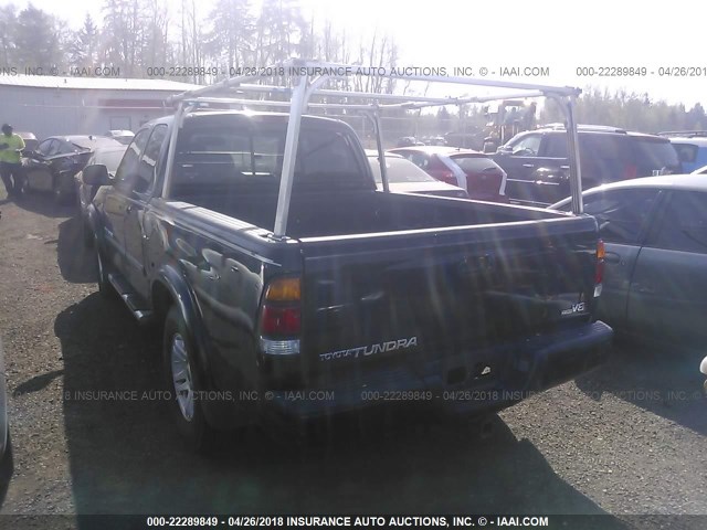 5TBRT38174S440516 - 2004 TOYOTA TUNDRA ACCESS CAB LIMITED BLACK photo 3